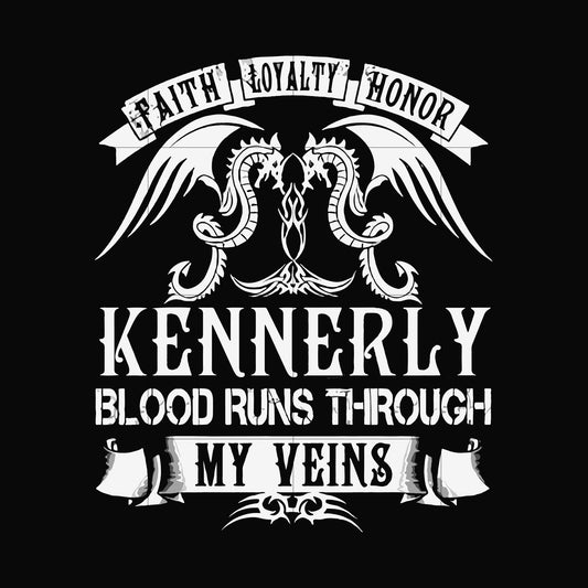 Kennerly blood runs through my veins svg, png, dxf, eps file FN000244