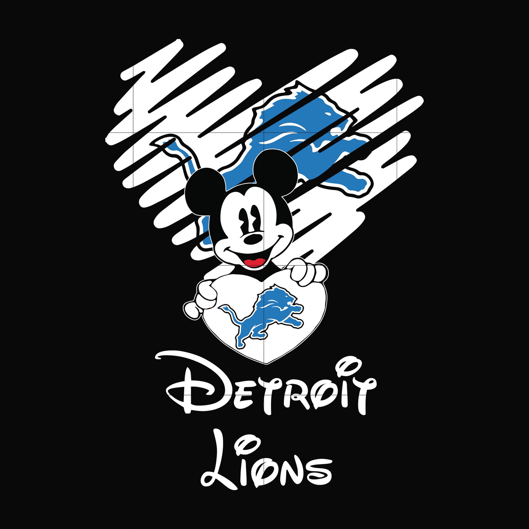 Detroit Lions heart svg, png, dxf, eps digital file NNFL0045-