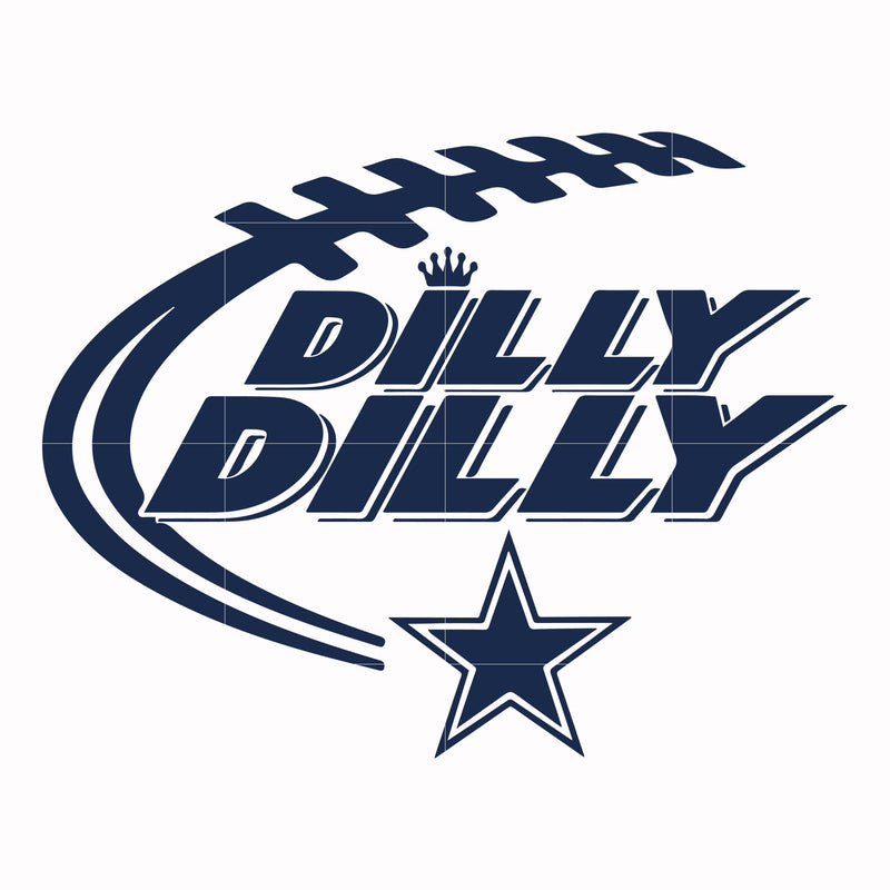Cowboys dilly dilly, svg, png, dxf, eps file NFL0000107