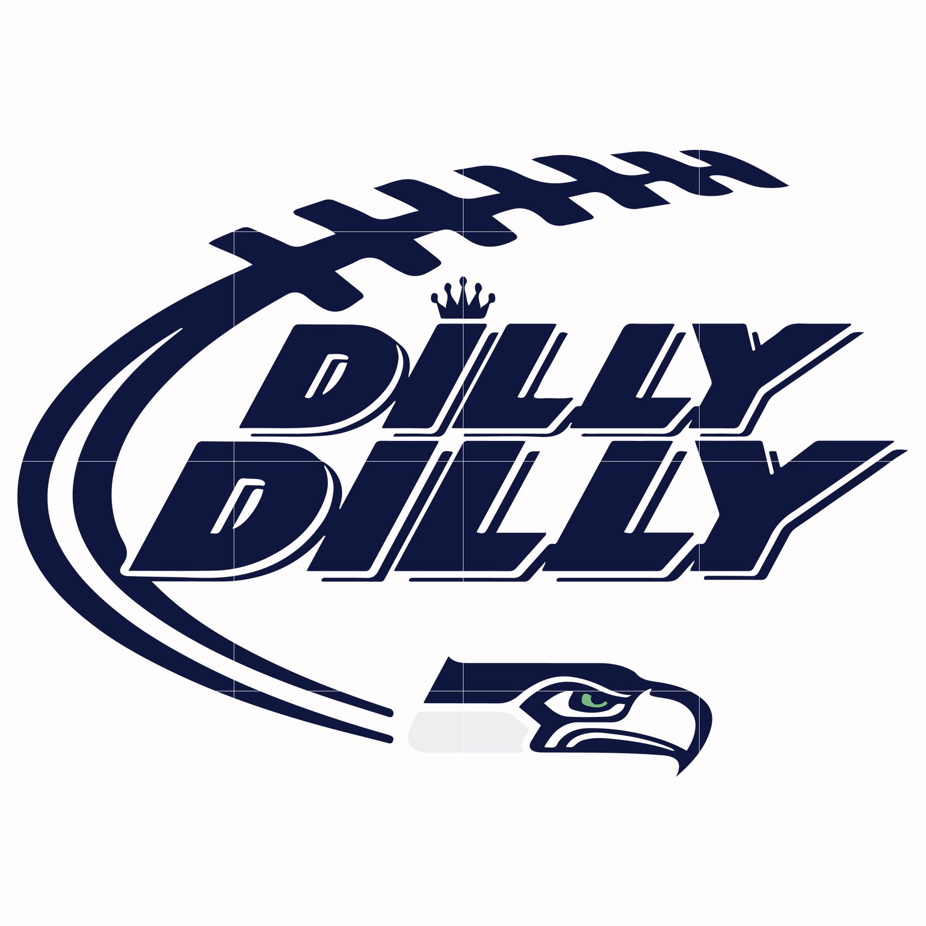 Seahawks dilly dilly, svg, png, dxf, eps file NFL0000134