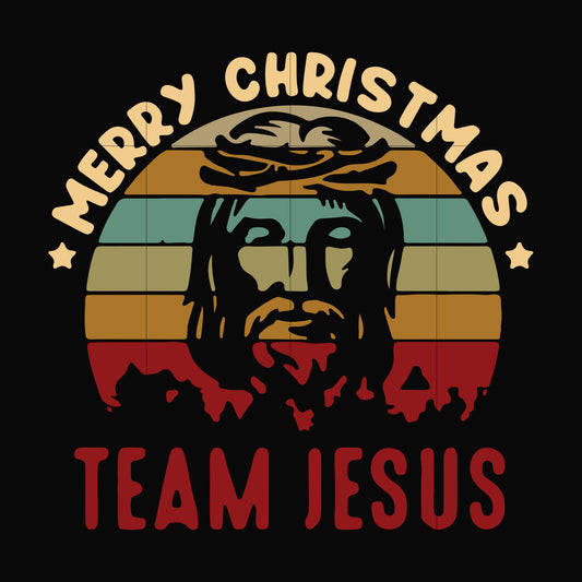 Merry Chrismas team Jesus svg, png, dxf, eps digital file NCRM0051