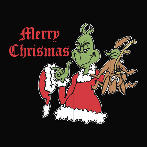 Merry chrismas svg, Grinch svg, png, dxf, eps digital file NCRM0001