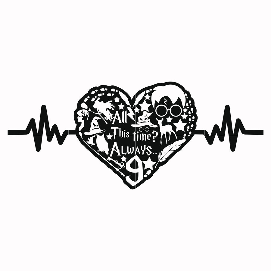 All this time always svg, png, dxf, eps file HRPT00036