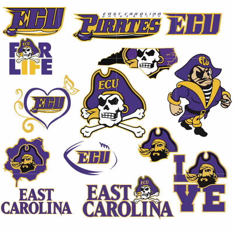 East Carolina Pirates svg, png, dxf, eps file NCAA0000240