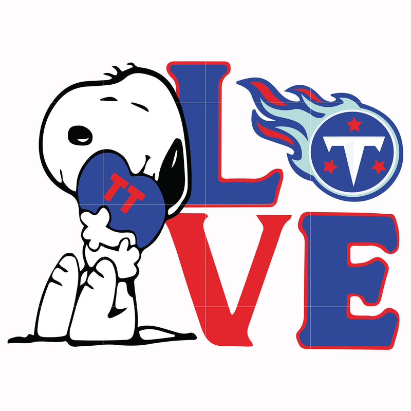 snoopy love Tennessee Titans svg, png, dxf, eps digital file TD27