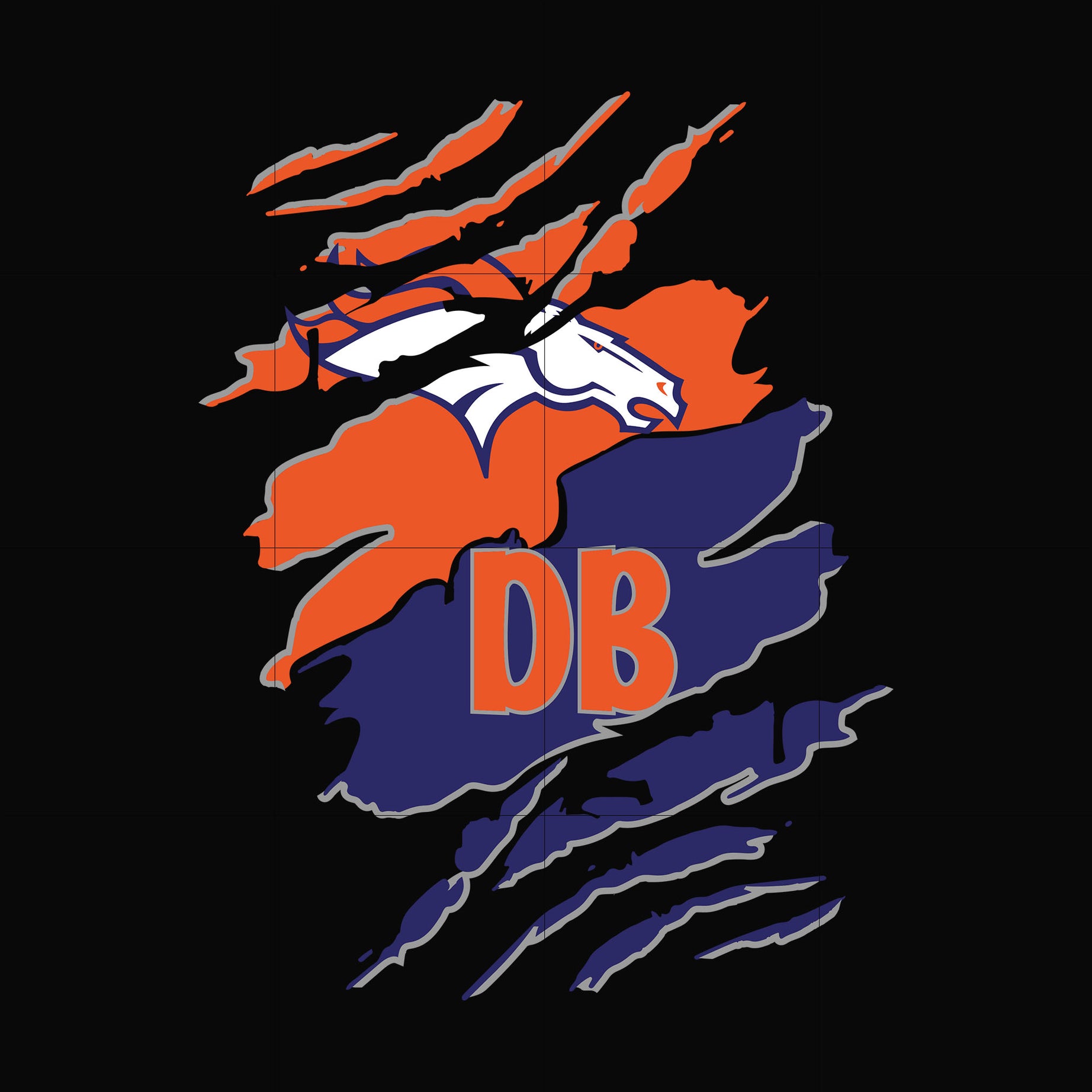 Denver Broncos Cleveland Browns svg, png, dxf, eps digital file HLW0258