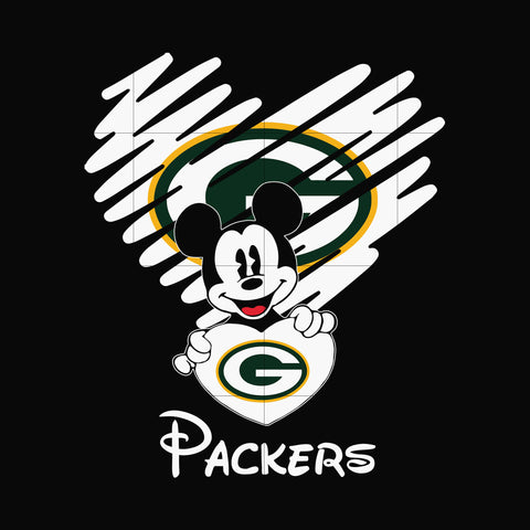 Packers heart svg, png, dxf, eps digital file NNFL0046