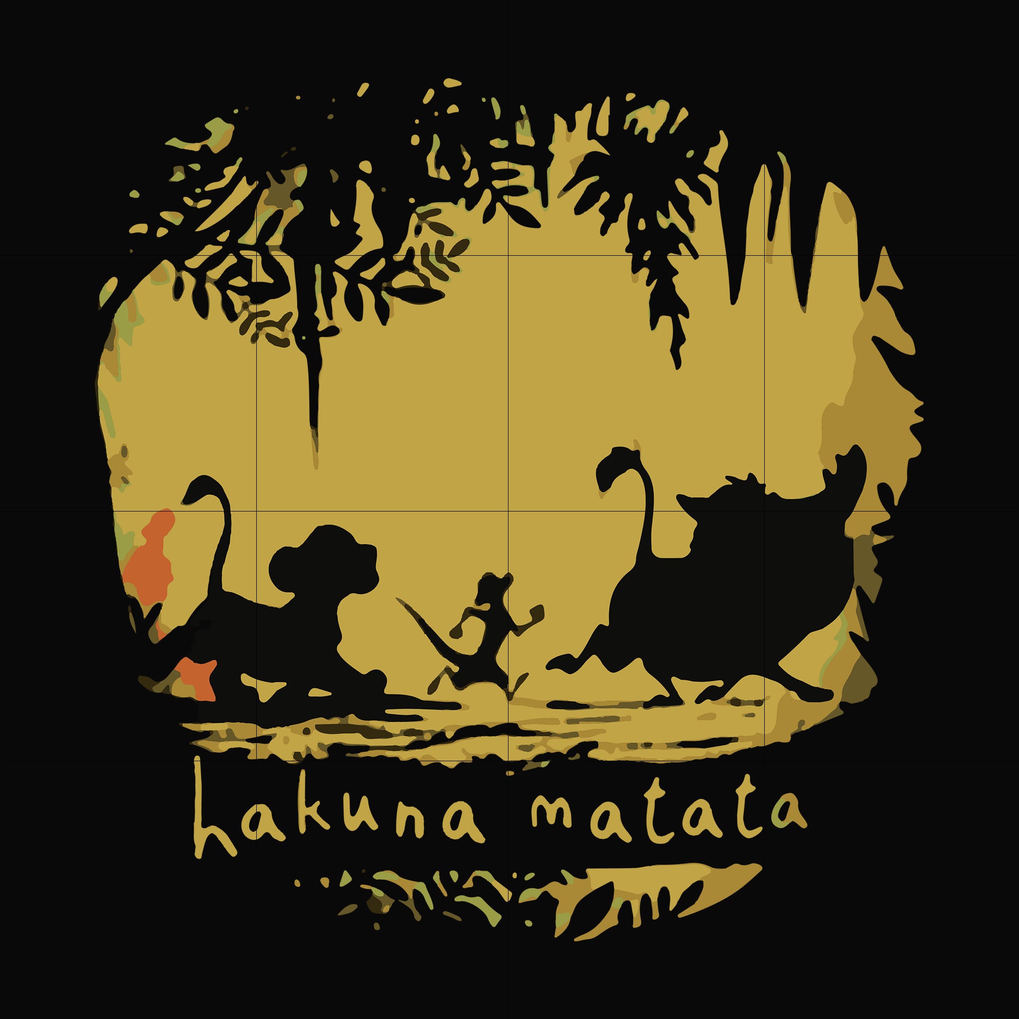 Hakuna Matata svg, png, dxf, eps file FN000160 – DreamSVG Store