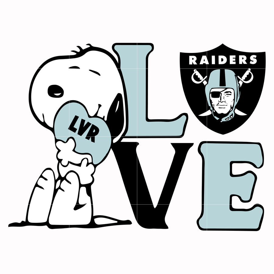 snoopy love Las Vegas Raiders svg, png, dxf, eps digital file TD16