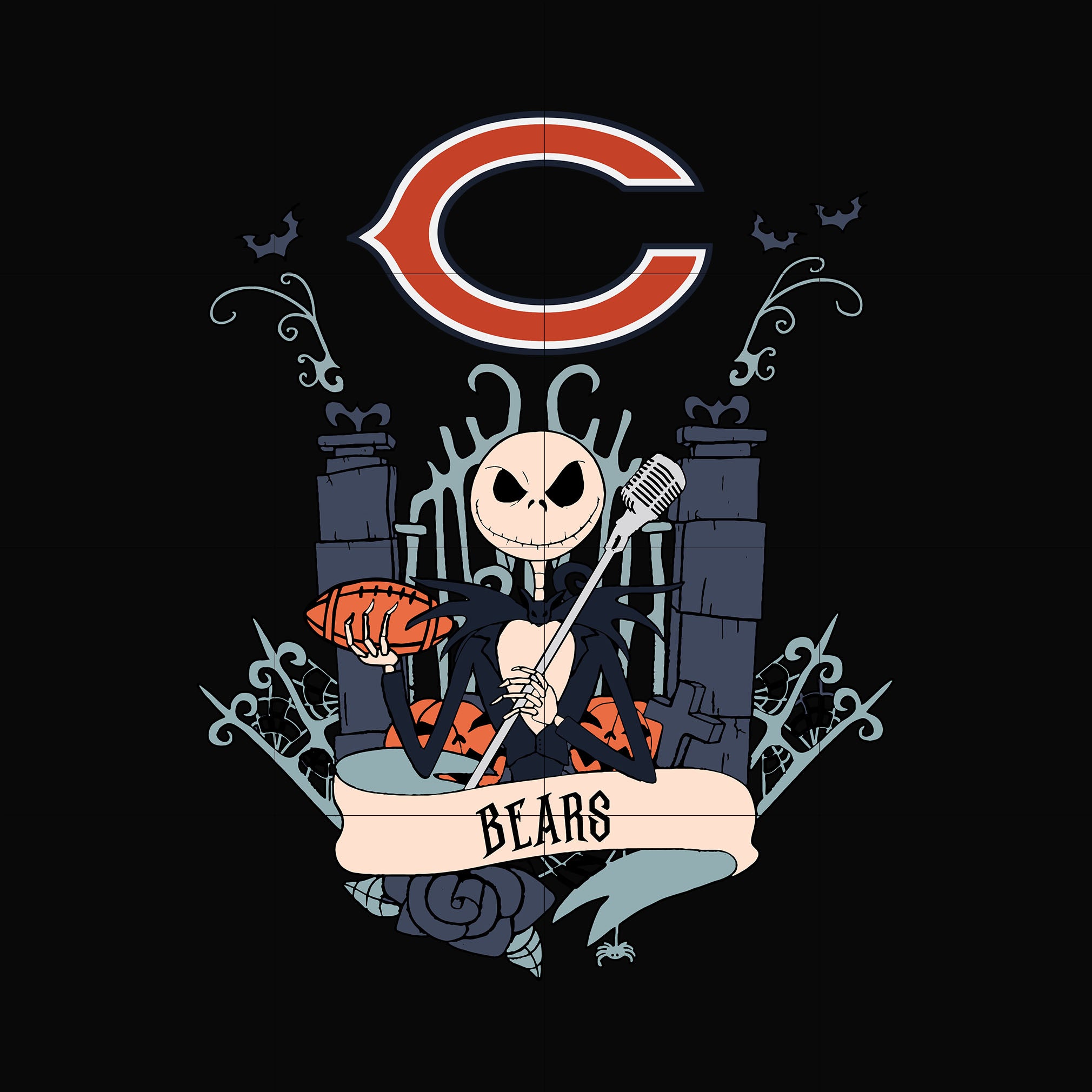 Bears Jack Halloween svg