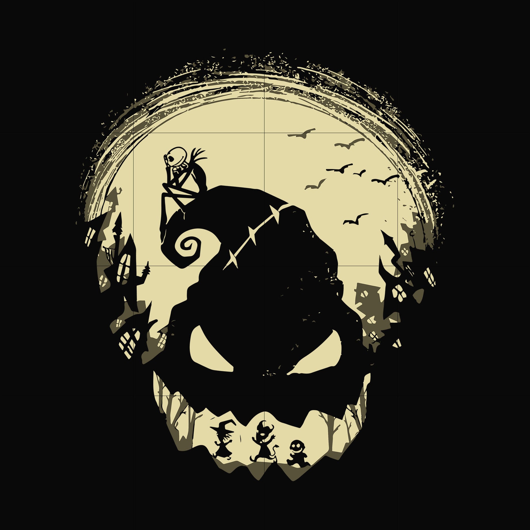 Jack Skellington svg, png, dxf, eps digital file NCRM0121