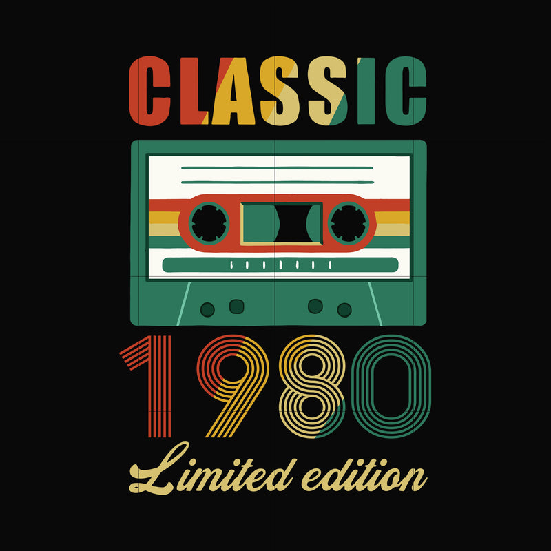Classic 1980 limited edition svg, png, dxf, eps digital file NBD0052