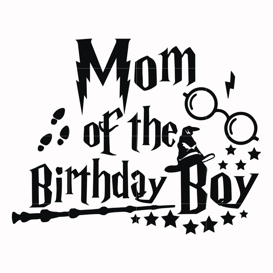 Mom of the birthday boy svg, png, dxf, eps file HRPT00017
