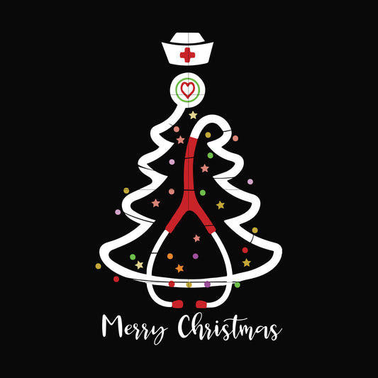 Nurse merry christmas svg, nurse svg, christmas svg, png, dxf, eps digital file NCRM14072019