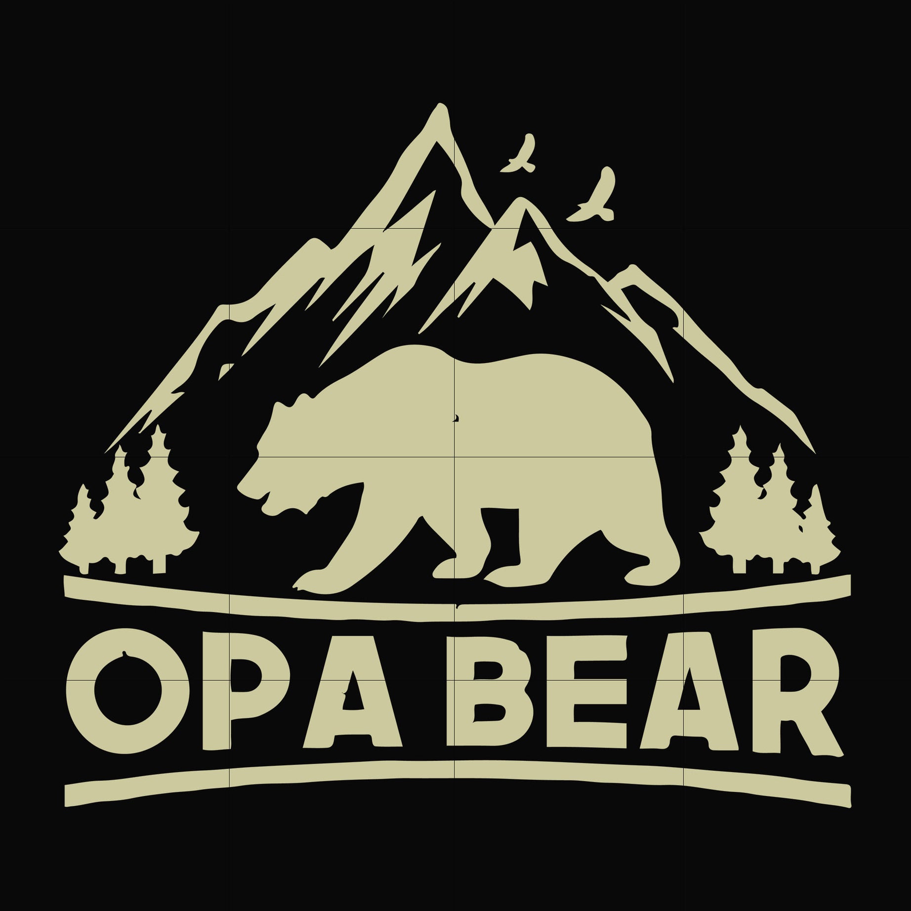 Opa bear svg, png, dxf, eps digital file CMP051