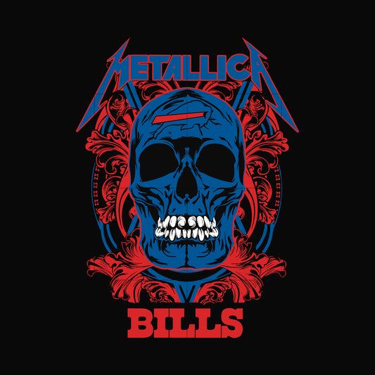 skull metallica Buffalo Bills svg, png, dxf, eps digital file NNFL00026