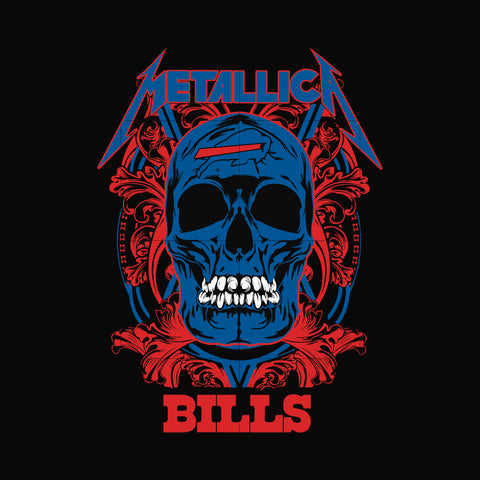 skull metallica Buffalo Bills svg, png, dxf, eps digital file NNFL00026