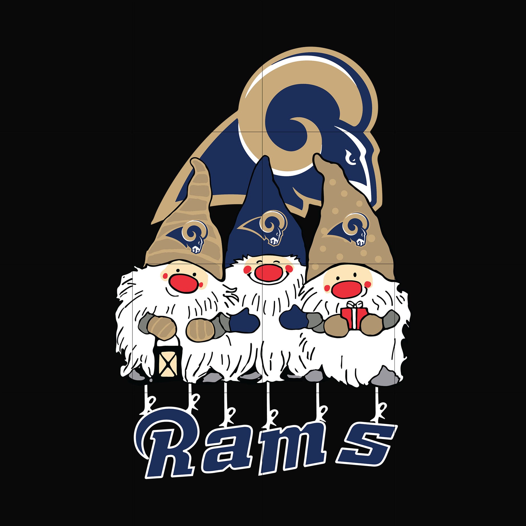 Gnomes St. Louis Rams svg, Gnomes svg, Rams svg, png, dxf, eps digital ...