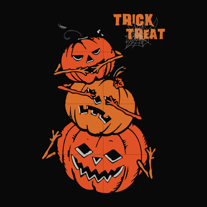 Trick treat halloween svg, png, dxf, eps digital file HLW1707201