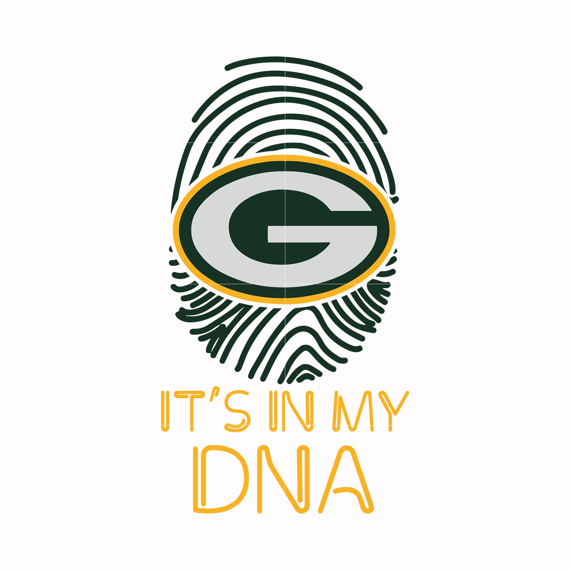 Green Bay Packers it's in my DNA, svg, png, dxf, eps file NFL0000159