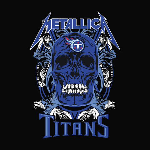 Skull metallica tennessee titans svg, png, dxf, eps digital file NNFL0003