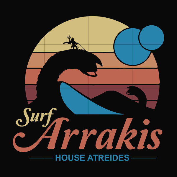 Surf arrakis house atreides svg, png, dxf, eps digital file OTH0032