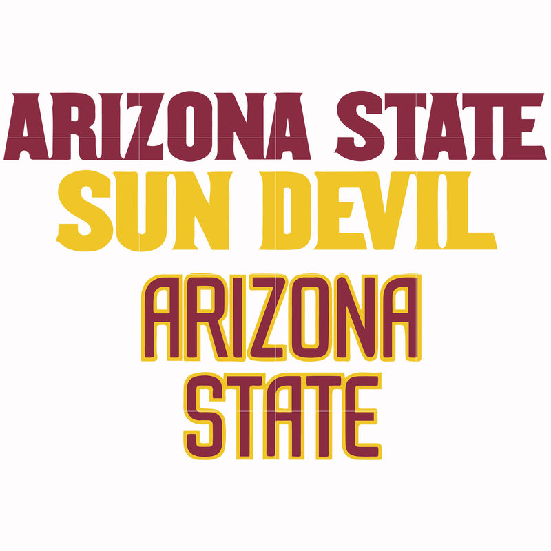 Arizona State Sun Devils svg, png, dxf, eps file NCAA0000220