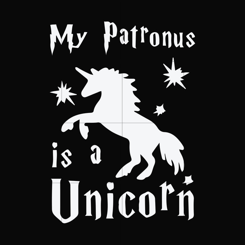My patronus is a Unicorn svg, png, dxf, eps file FN000568