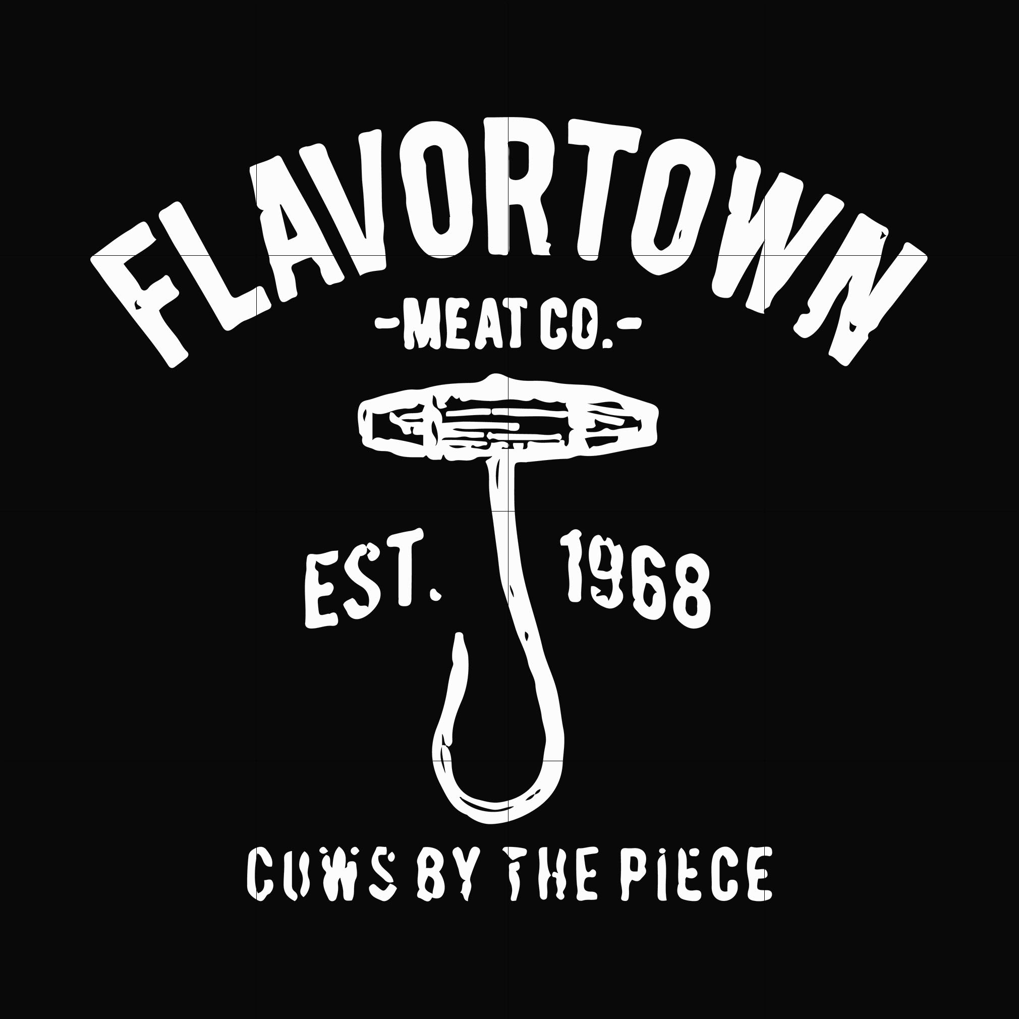flavortown meat co. est 1968 cows by the piece svg, png, dxf, eps digital file OTH0027