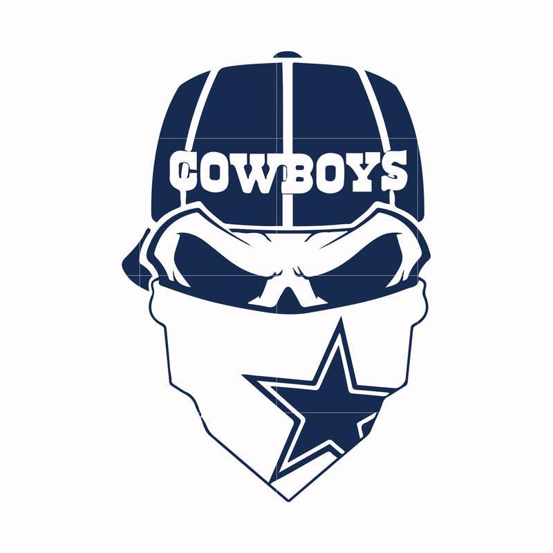 Cowboys skull, svg, png, dxf, eps file NFL0000118