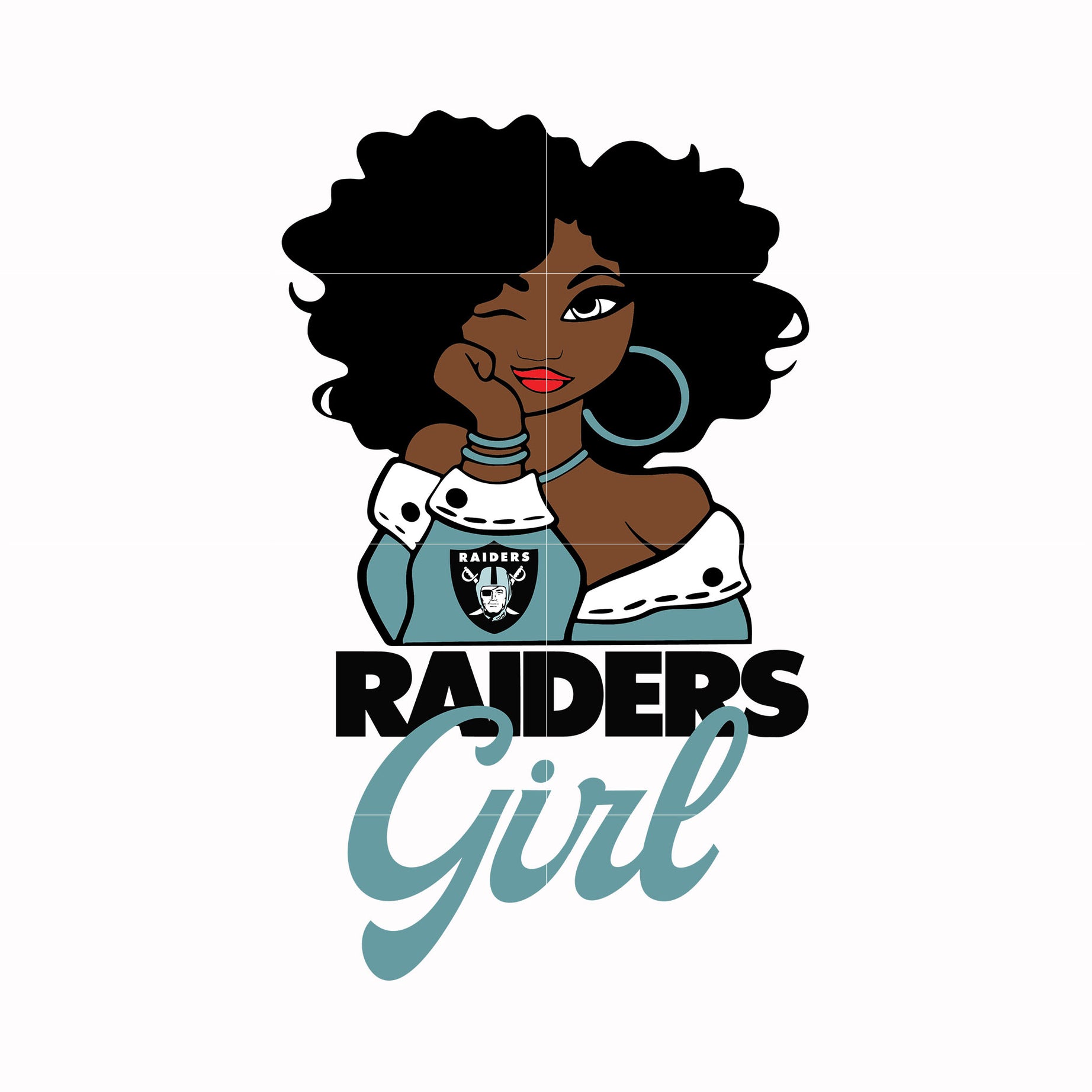 Raiders Girl svg, png, dxf, eps digital file NNFL06070020