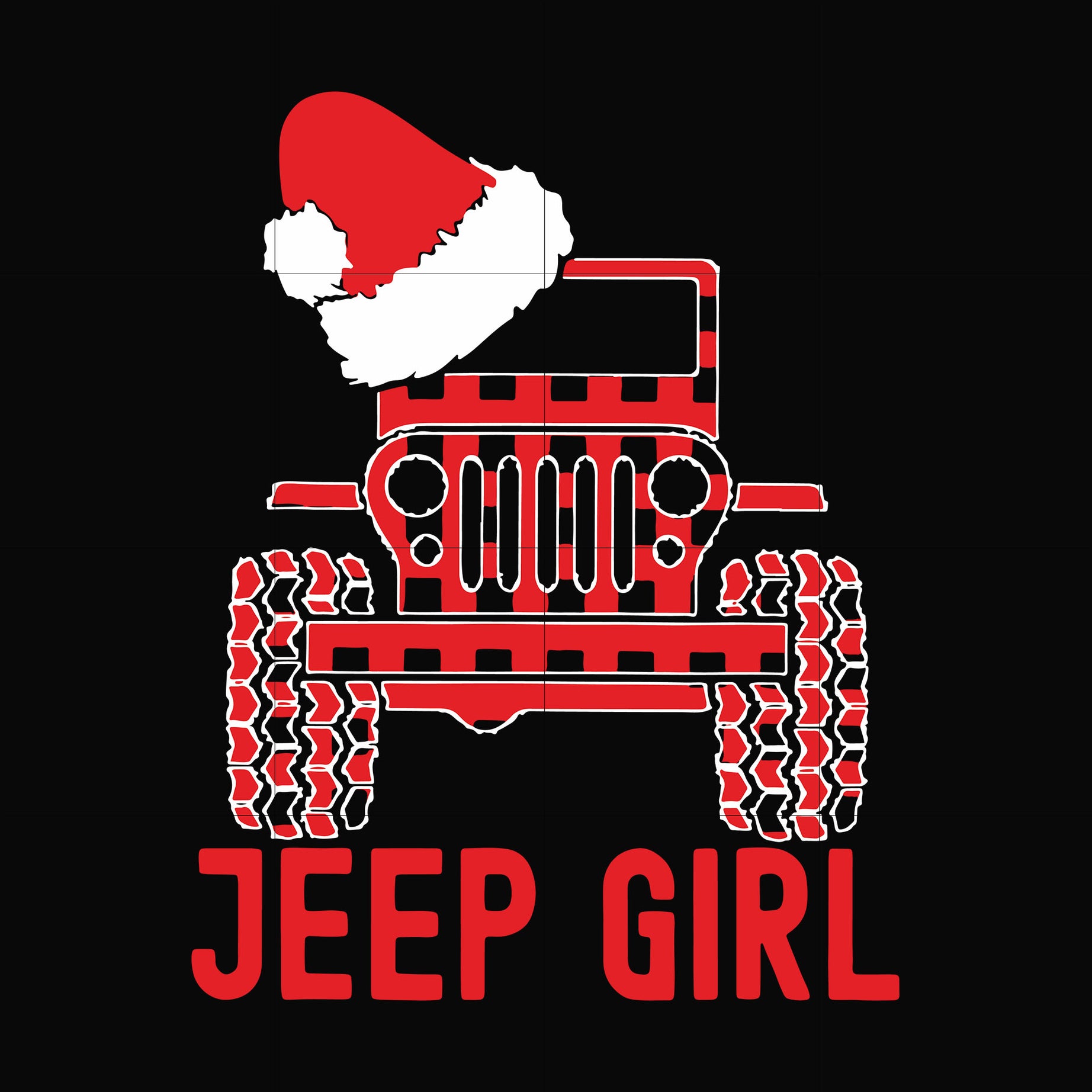 Jeep girl svg, christmas svg, png, dxf, eps digital file NCRM1607205