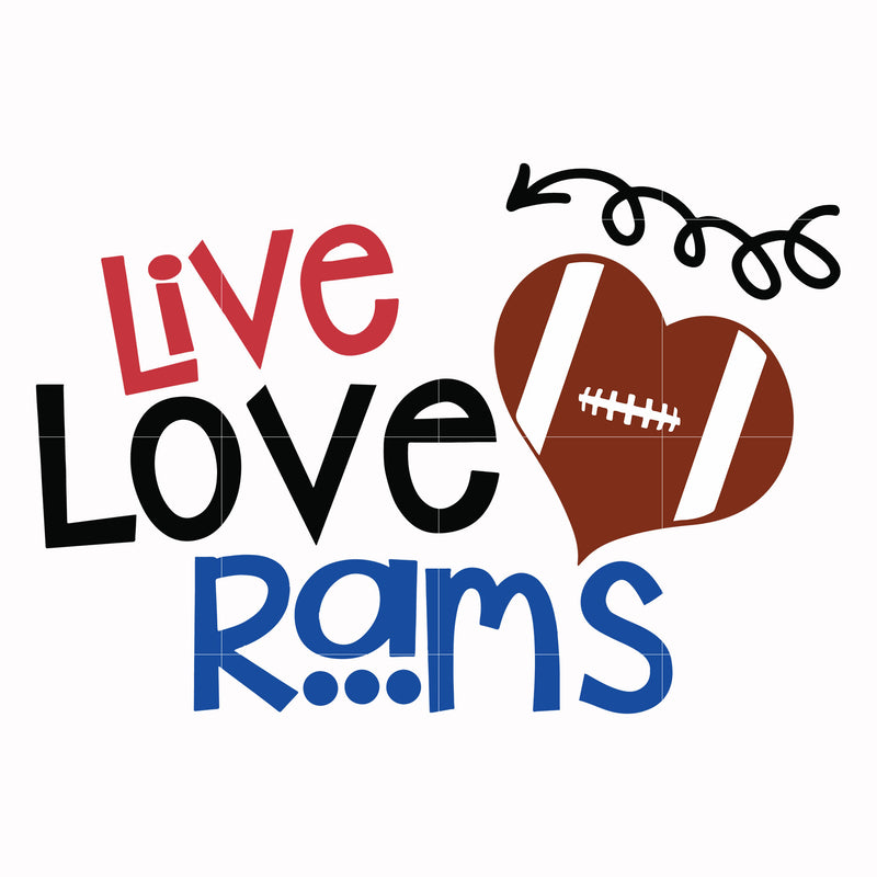 Los Angeles Rams, svg, png, dxf, eps file NFL000031