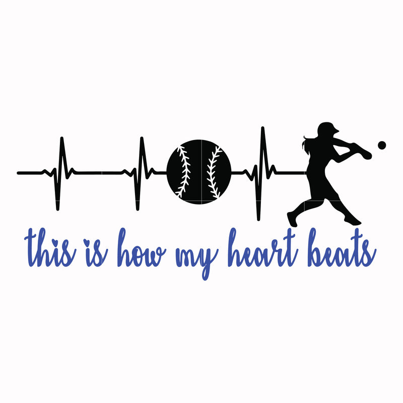 This is how my heart beats svg, png, dxf, eps file FN000985