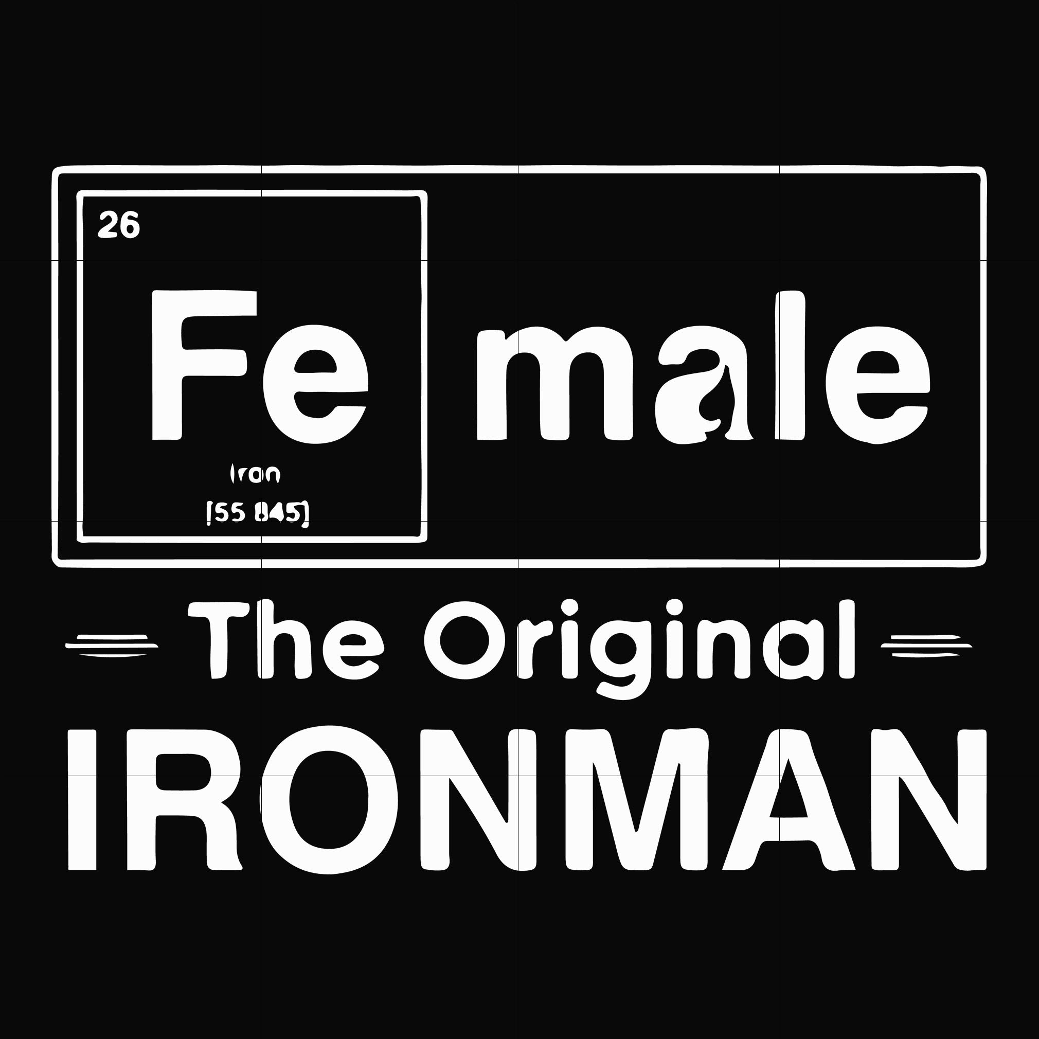 Female the original ironman svg, png, dxf, eps file FN000211