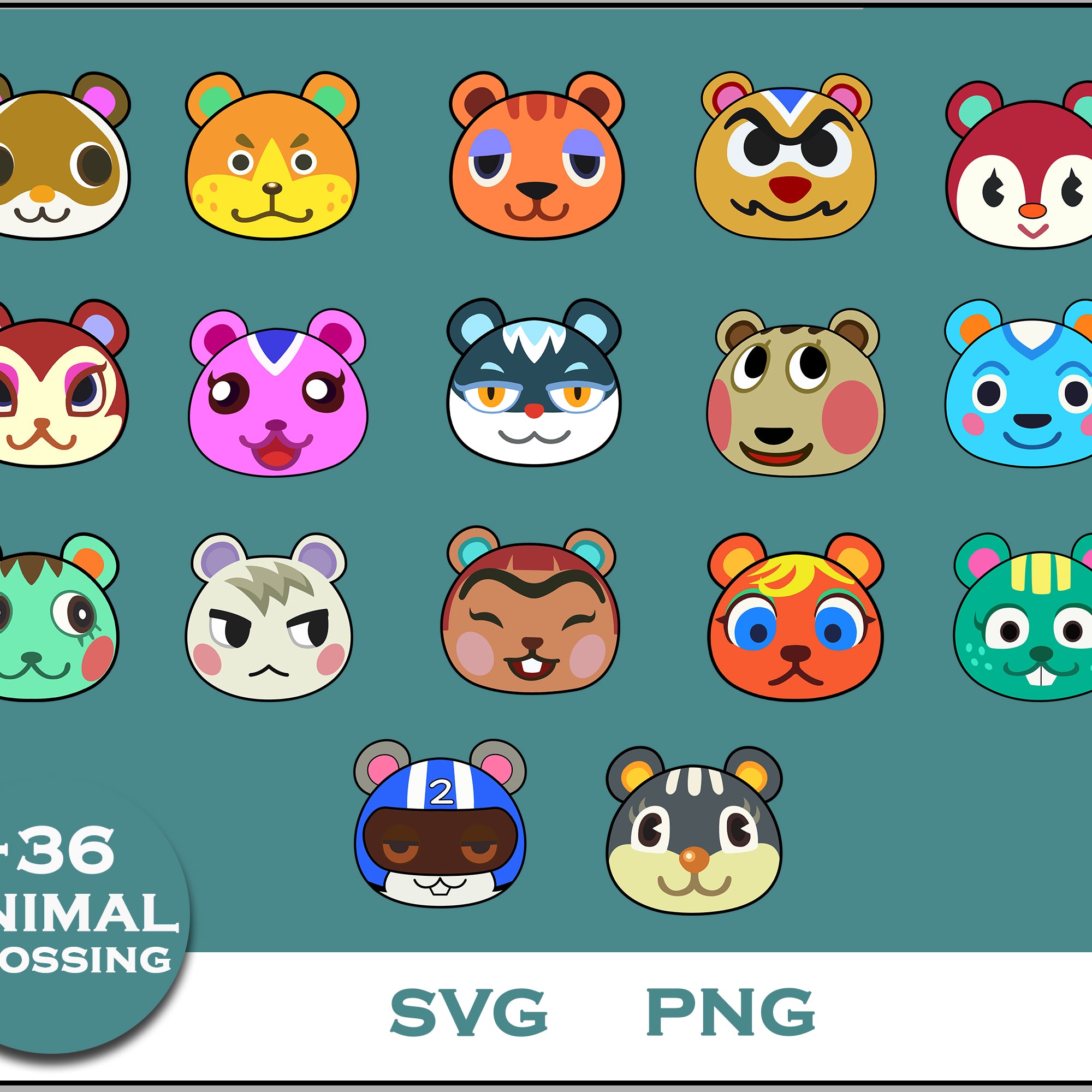 36+ Squirrel Svg Bundle, Animal Crossing Svg Bundle, Animal Crossing Svg, Cartoon svg, png digital file