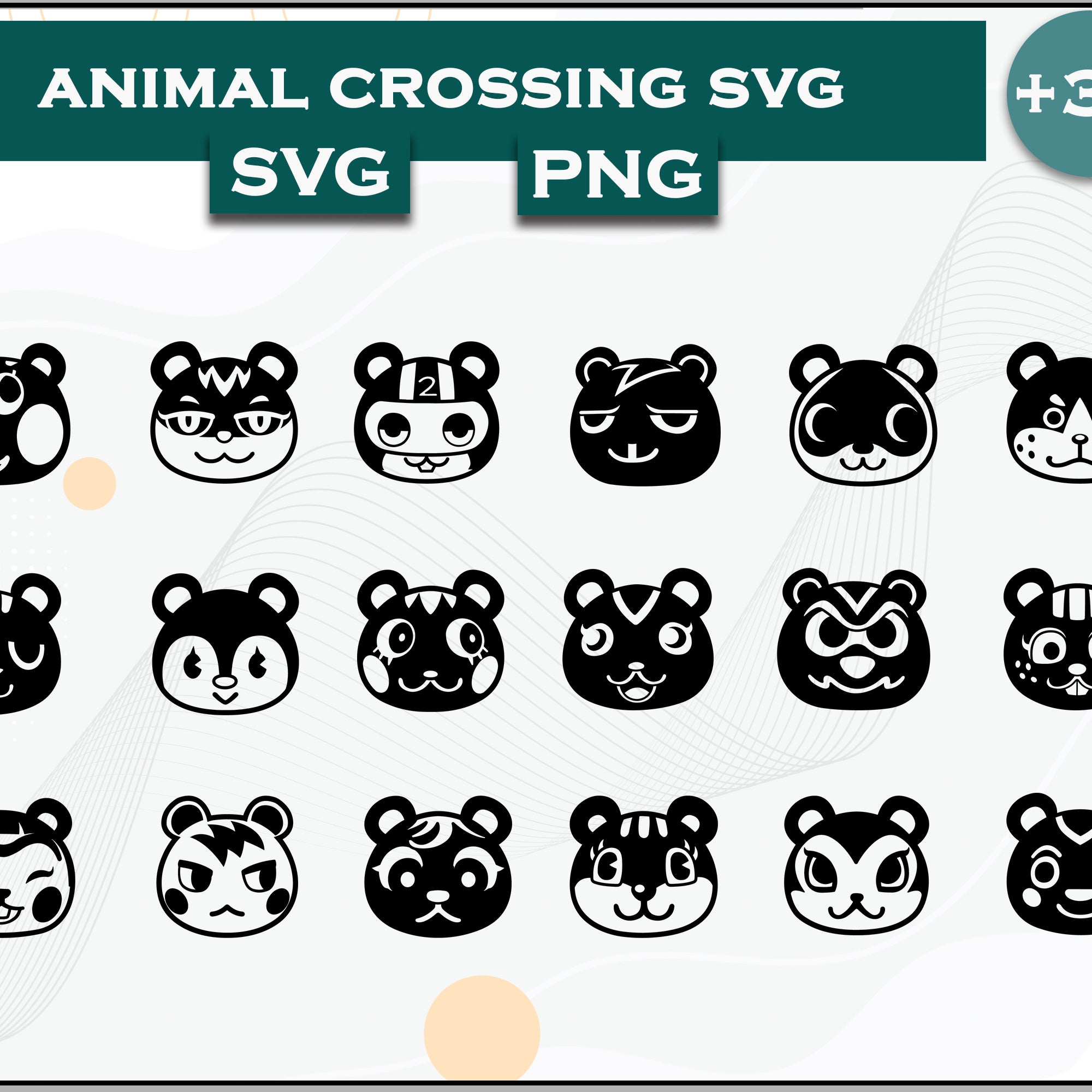 36+ Squirrels Svg Bundle, Animal Crossing Svg Bundle, Animal Crossing Svg, Cartoon svg, png digital file