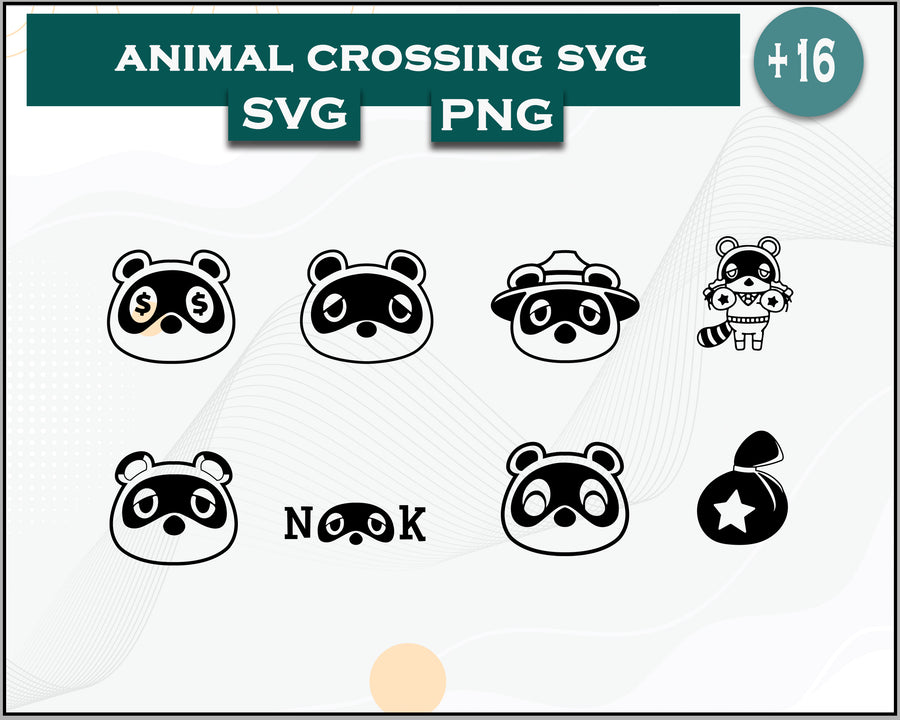 16+ Tom Nook Svg Bundle, Animal Crossing Svg Bundle, Animal Crossing Svg, Cartoon svg, png digital file