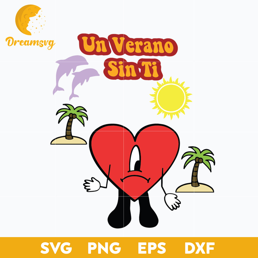 Bad Bunny svg, Un Verano Sin Ti Svg, layered svg, cricut svg, files for cricut, png, dxf, eps digital file.