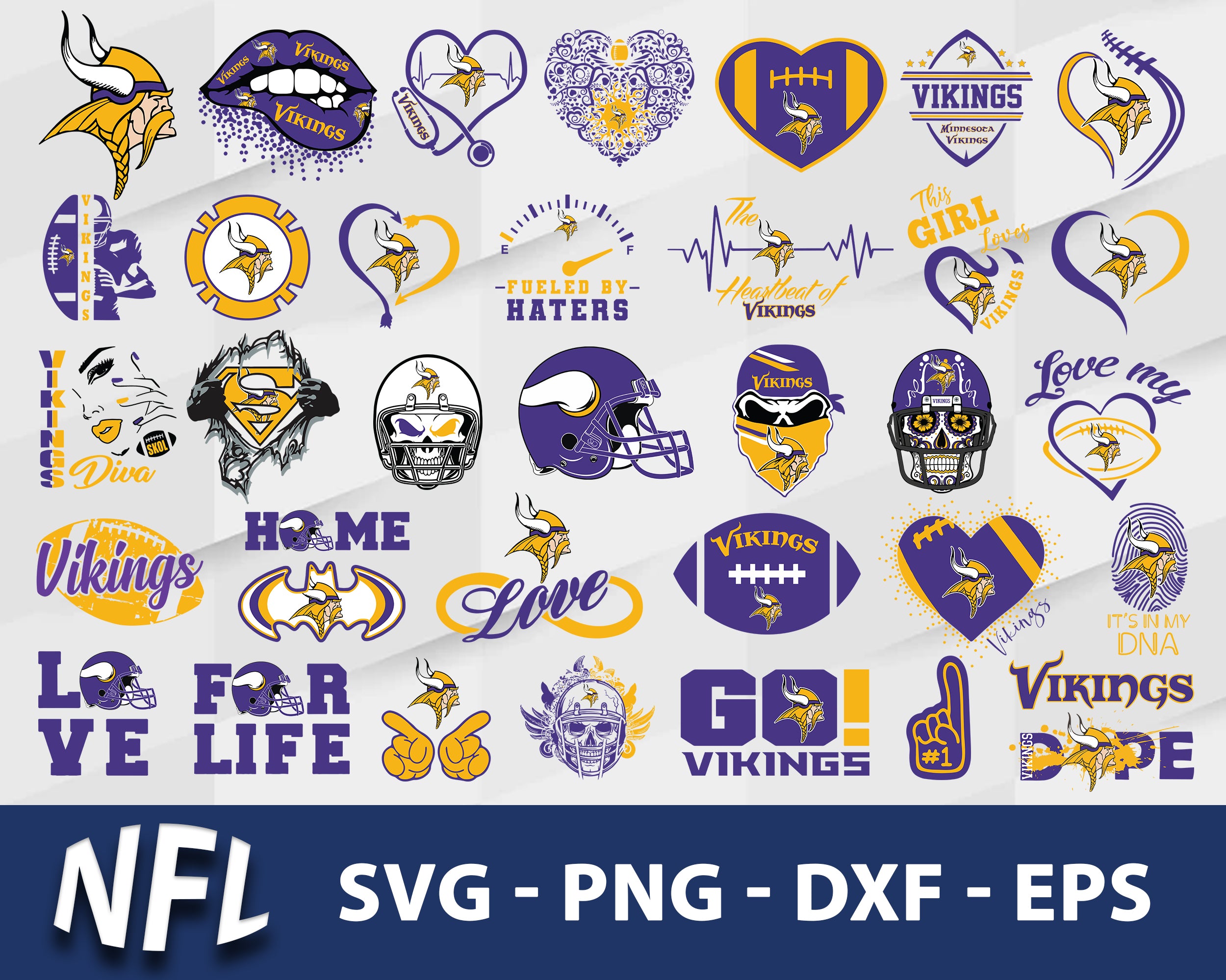 Minnesota Vikings Svg Bundle, Minnesota Vikings Svg, Sport Svg, Nfl Svg, Png, Dxf, Eps Digital File.